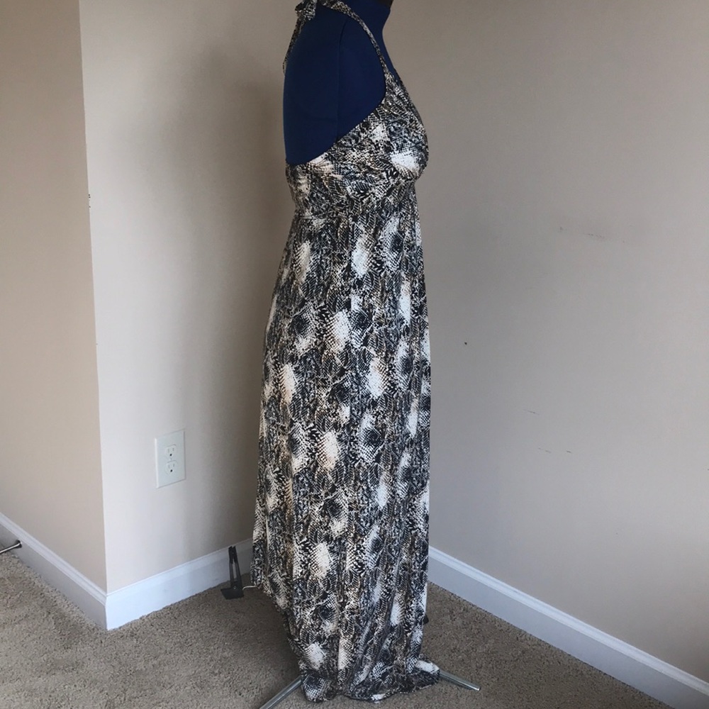 Python Halter Maxi Dress: Size L - Picture 2 of 4